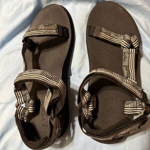 Women's Black and White Sandals